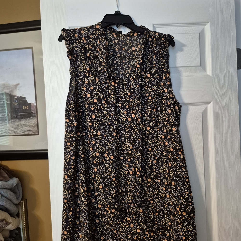 Sweet Rain Black Floral Dress